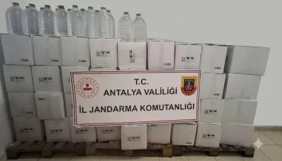 Antalya’da sahte içki şebekesine operasyon